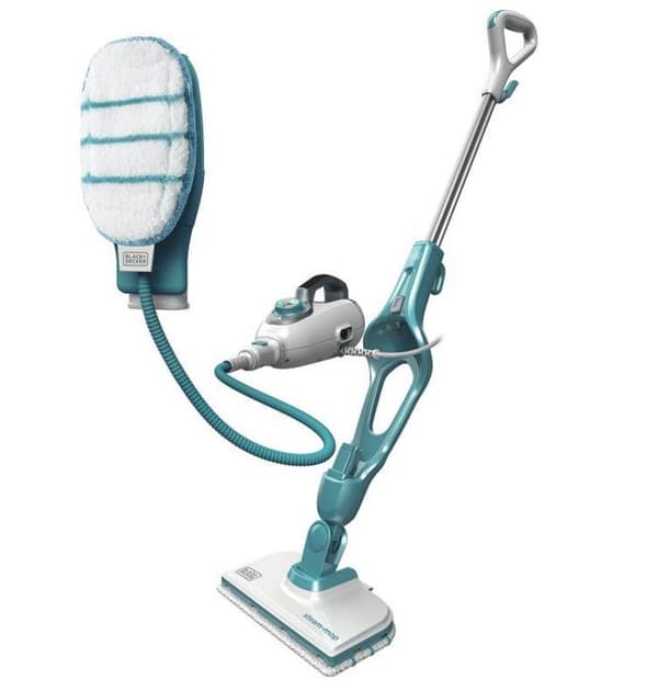 BLACK + DECKER 9-i-1 DAMPMOPPE 1300W + HANDSKE