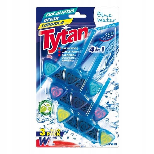 MIX nelifunktioinen vedenpuhdistava riipus Tytan Blue Water Eukalyptus, Valtameri, Limetti