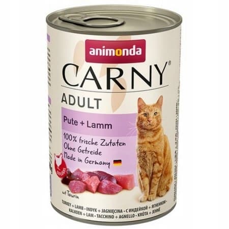 ANIMONDA Carny våtfoder för vuxna katter, blandning med 6 smaker, 12 x 400 g