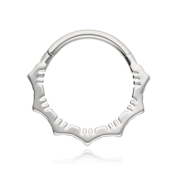 Dekorativt klickarörhänge - silver - K-085 1.2/8