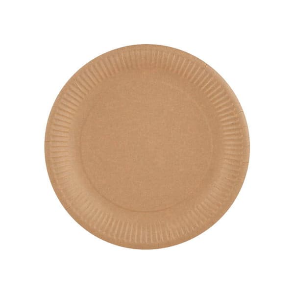 Engångs pappersplattor kraft 15 cm 100 st