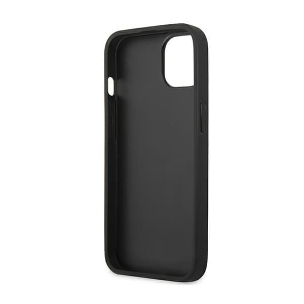 BMW Läder Hot Stamp - iPhone 14 Plus Skal (Svart)