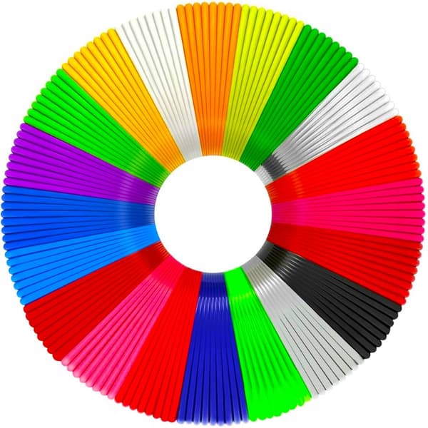 PLA-REFILL TIL 3D-PENNE, 20 FARVER, 5X20, 100 M