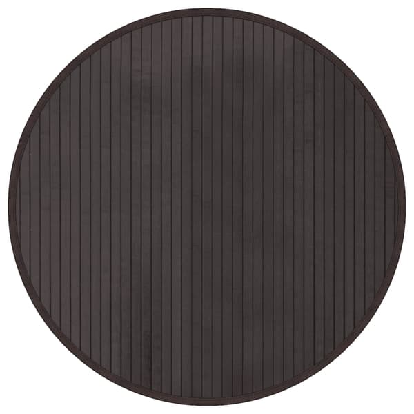 vidaXL Pyöreä matto tummanruskea 60 cm bambu