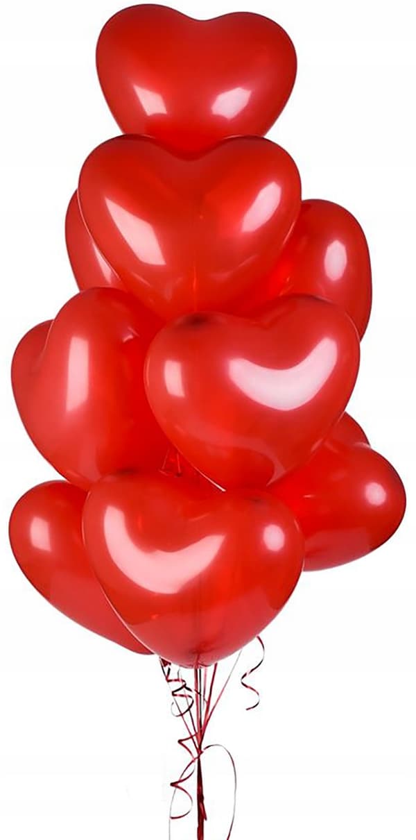 Valentinsdagsballoner gardinbannersæt
