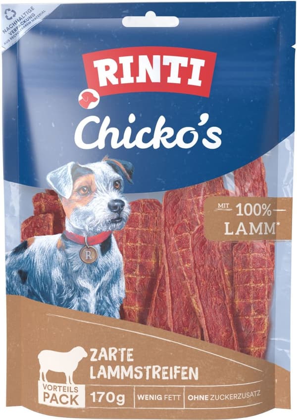Rinti | Snacks Chicko | Lammepose 170 g