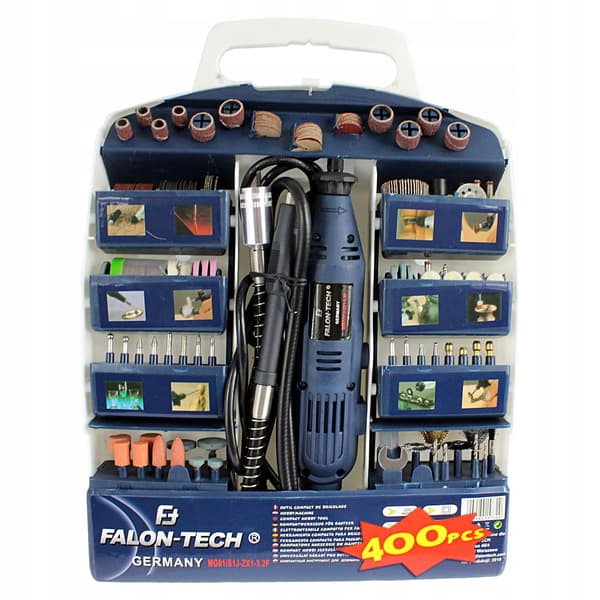 Falon-Tech Minislipare 270W + flexibel axel + 400 tillbehör