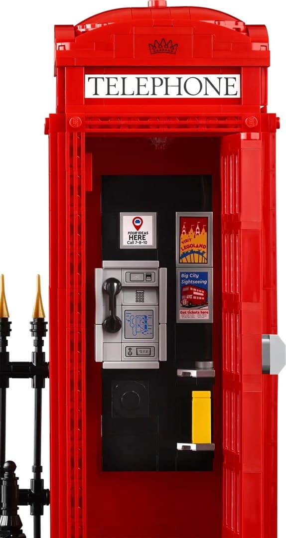 Lego 21347 Punainen Lontoon puhelinkoppi
