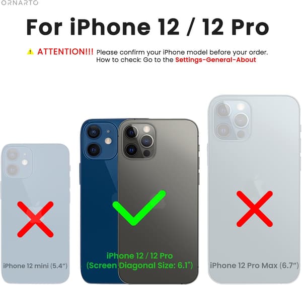 COVER TIL APPLE IPHONE 12/12 PRO SORT SILIKONE BAGSIDER