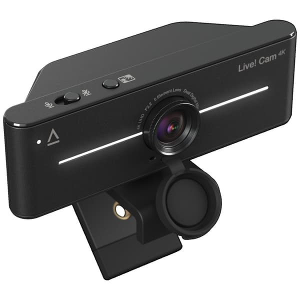 Kreativ 4K UHD svart webbkamera