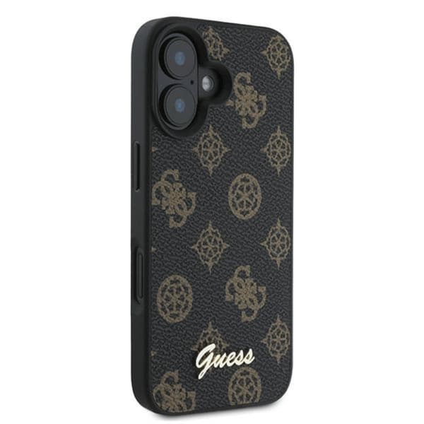 Guess Peony Script MagSafe - iPhone 16 Plus-skal (svart)