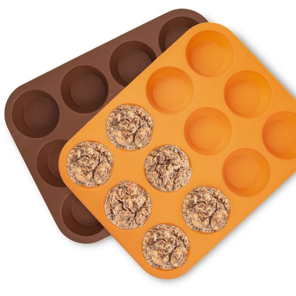 Brun silikone muffinform SILLINIE