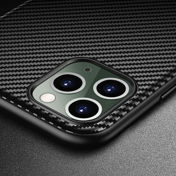 Crong Prestige Carbon Cover - iPhone 11 Pro Etui (Sort)