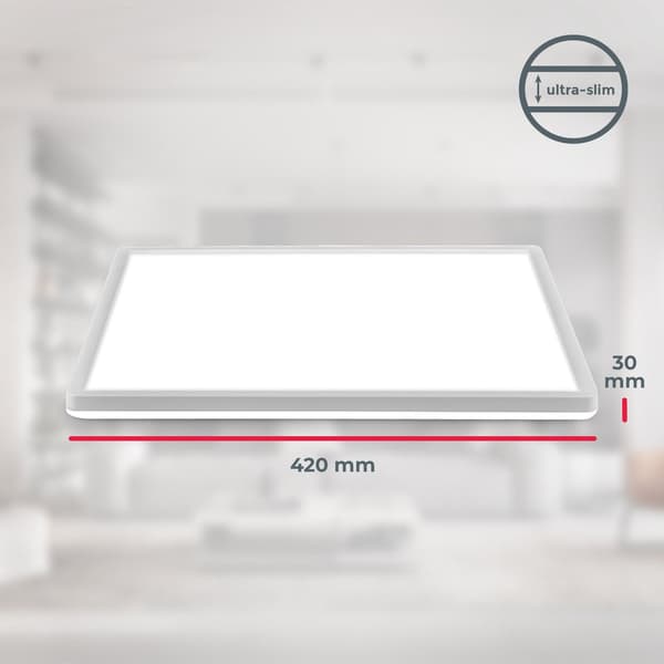 LOFTSLAMPE - LED PLAFON 22W PANEL - NEUTRAL farve - STUE - KØKKEN