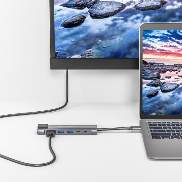Adapter (HUB) USB typ C till hdmi/2x USB 3.0/2x USB typ C/RJ45