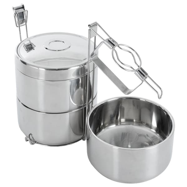Isolerad ståltreenivåmatlåda 3x900 ml