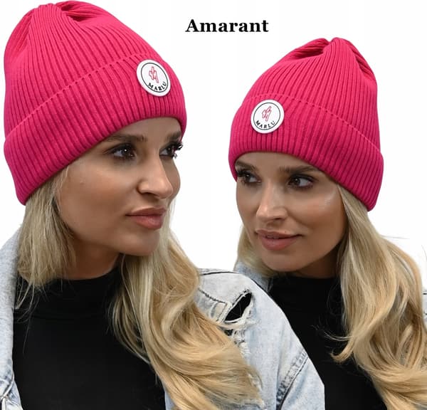 Snygg höstmössa med logotyp Amaranth n1