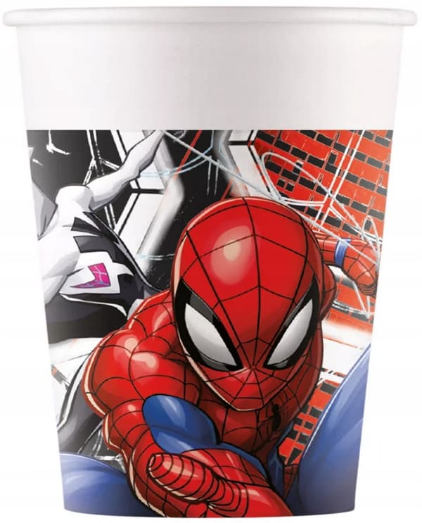 SPIDERMAN Marvel Spider-Man fødselsdagskrus 200ml 8 stk.