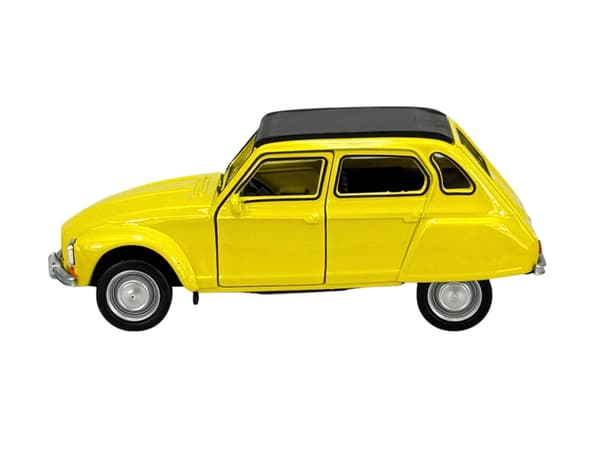 Welly OLD timer Citroën Dyane med tag gul 1:34 43859