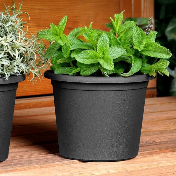 Puutarhapotti muovinen musta pyöreä 14,5 cm 3 kpl