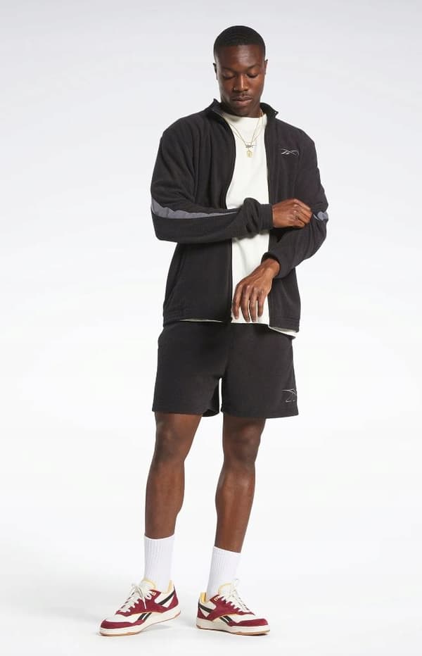 REEBOK SORT LANGERMET LYNLÅSSWEATSHIRT HERRE M 0A7C2_A* BAGGRUNDE