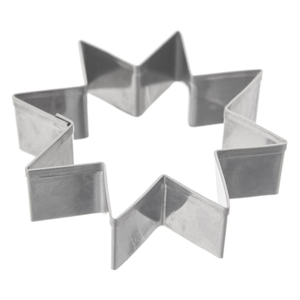 Stål stjerne kageudstikker 6 cm