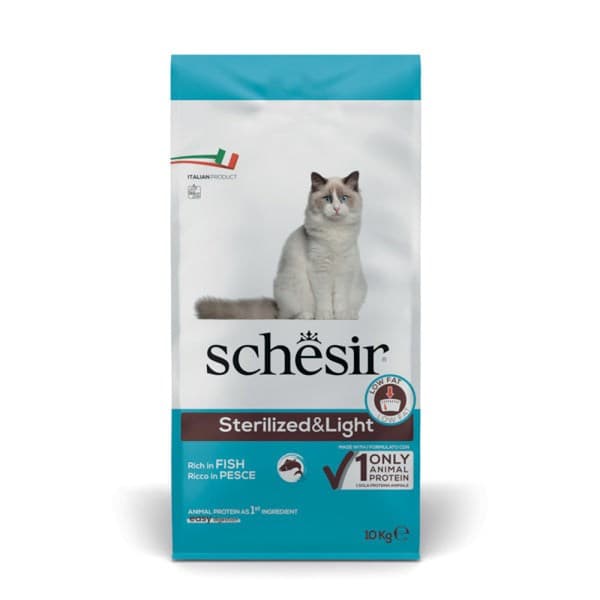 Schesir tørfoder til katte 10 kg til steriliserede katte
