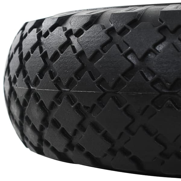 vidaXL transportvognshjul, 2 stk., massive, polyuretan, 3,00-4