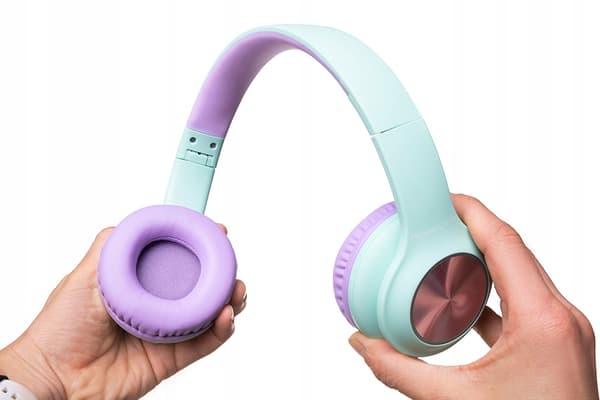 POWERLOCUS PLED TRÅDLØSE ON-EAR BLUETOOTH-HOVEDTELEFONER TIL BØRN 30 timer