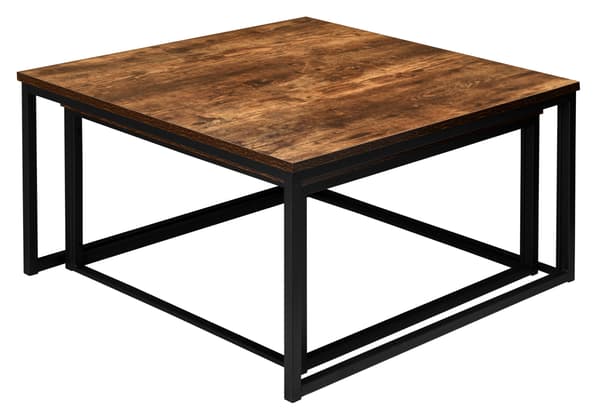 Velen Rustikt antik ek loft soffbord