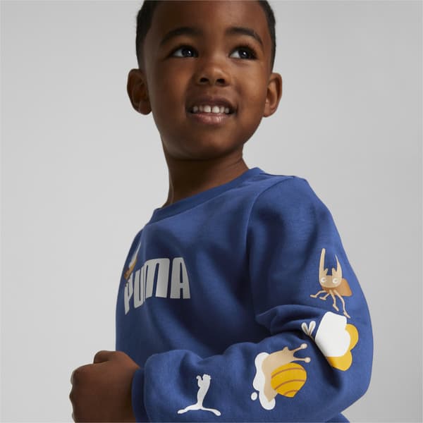 Puma SMALL WORLD CREW TR barntröja blå 67013116 r 104