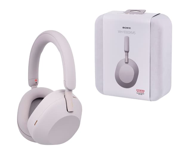 Sony WH-1000XM5 on-ear hovedtelefoner sølv