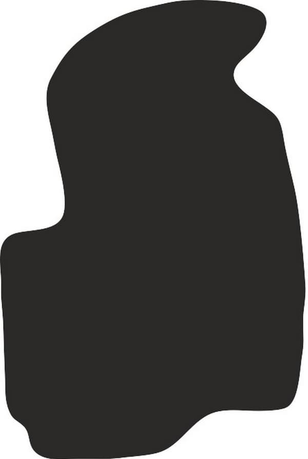 polyamid gummi-belagt førermåtte til Mitsubishi Colt VII hatchback 2004-2008