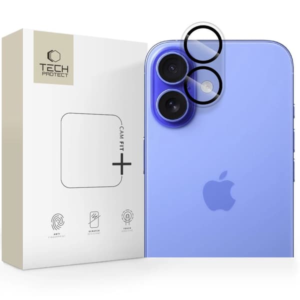 Tech-Protect Cam Fit+ Kameracover til iPhone 17 - Klar