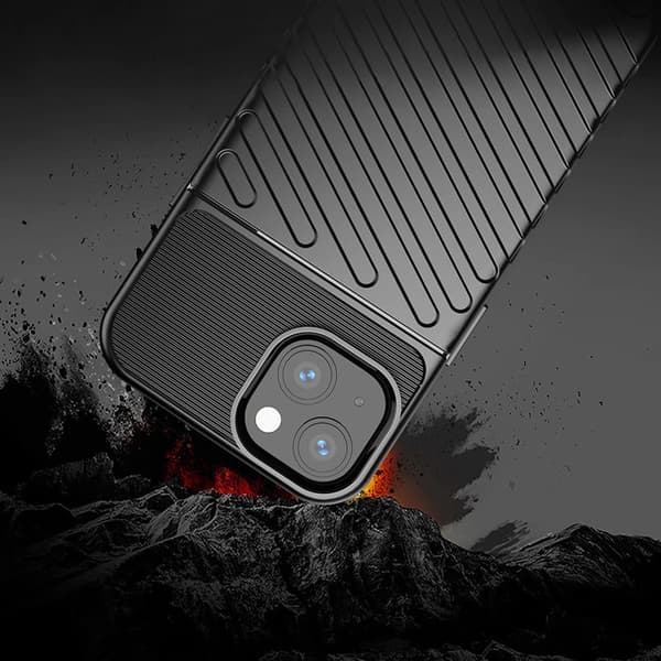 Thunder Case flexibelt armerat skal till iPhone 13 mini blå