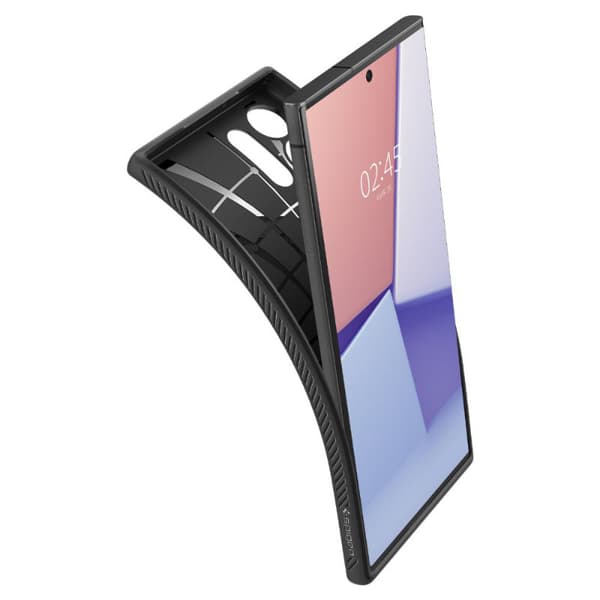 Spigen Liquid Air - Etui til Samsung Galaxy S23 Ultra (Mat Sort)