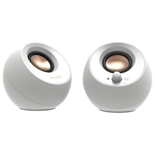 Creative Pebble 2.0 V3 Datorhögtalare Vita Bluetooth 5.0 USB-C