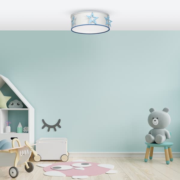 Loftlampe Star 1 E27 Hvidt træ Milagro MLP8281