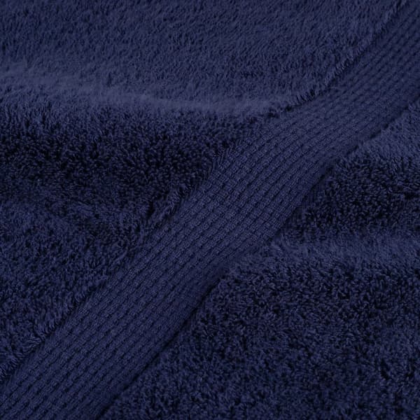 vidaXL Premiumhanddukar SOLUND, 4-pack, Marinblå, 80x200 cm
