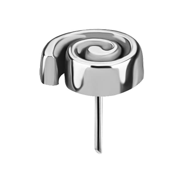 Indstiksmøtrik - snegle - sølv - PI-036