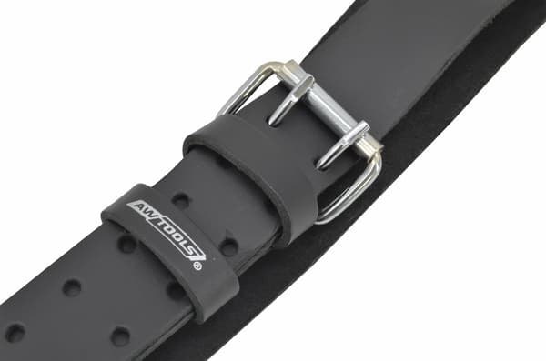AWTOOLS LÆDERBÆLTE 137CM SORT LINJE