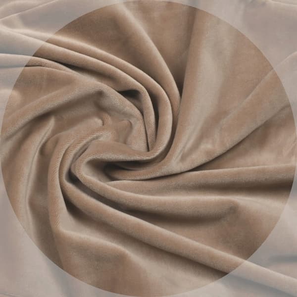 Överdrag för stol soffa 1-sitsig velour elastisk TESS beige