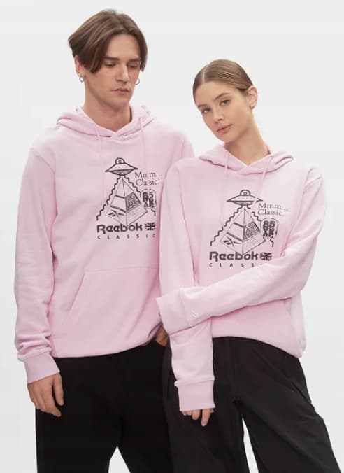 REEBOK ROSA BOMULLSHOODY MED BAKGRUND
