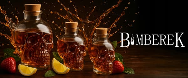 5x Skull Glasflaskakaraff 100ml Flaskor för Alkohol Vindekoration
