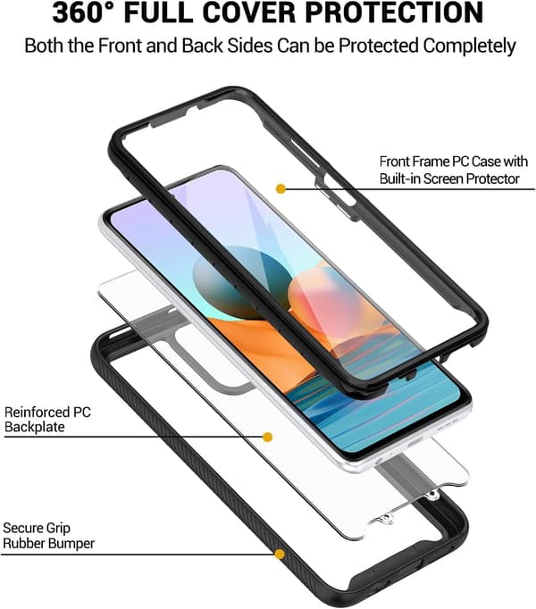 FODRAL TILL XIAOMI REDMI NOTE 10 PRO DUBBELT SKYDD
