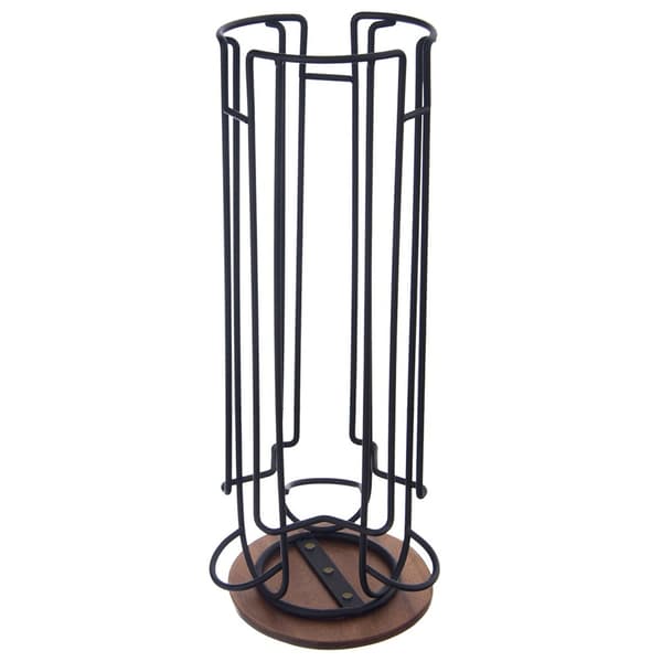 Radka roterende kaffekapselholder metallic sort 33,5 cm