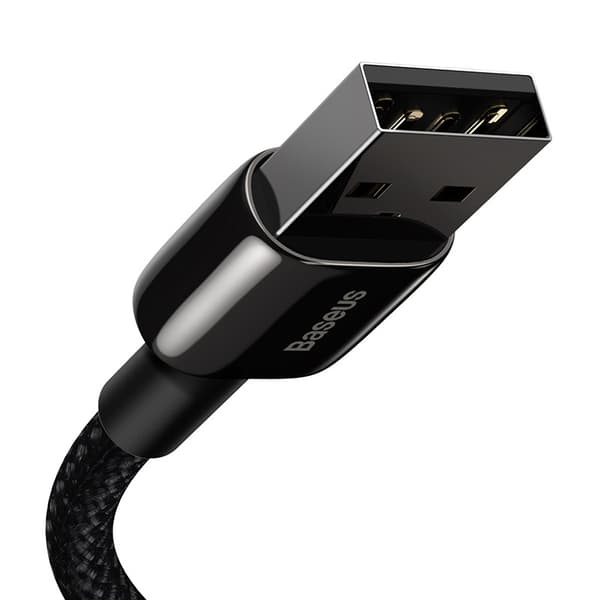 Baseus Tungsten Gold USB-Lightning-kaapeli, 2.4A, 2m (musta)