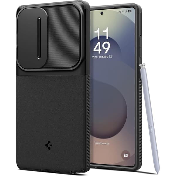 SPIGEN OPTIK ARMOR GALAXY S25 ULTRA SVART
