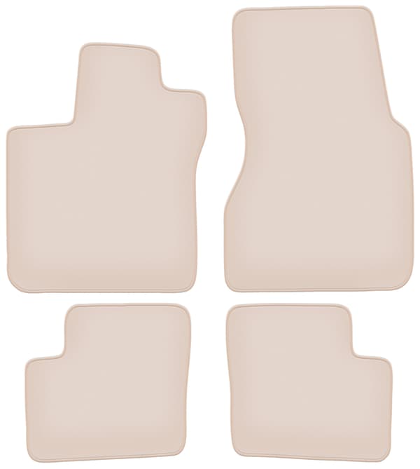 Gulvmåtter premium beige til Smart ForFour II hatchback 2014-