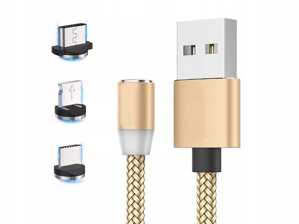 MAGNETINEN USB-KAAPELI KULTAINEN (200) GAB_A